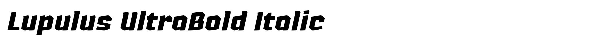 Lupulus UltraBold Italic image